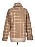 J.Crew Factory Store 100% Polyester Plaid Tan Brown Turtleneck Sweater Size L - photo 2
