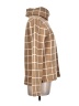 J.Crew Factory Store 100% Polyester Plaid Tan Brown Turtleneck Sweater Size L - photo 4