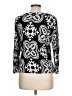 DressBarn Paisley Black Pullover Sweater Size L - photo 2