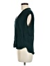Olivaceous 100% Rayon Teal Sleeveless Blouse Size M - photo 5