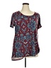 Lularoe Burgundy Short Sleeve Blouse Size 24 - 26 - photo 1