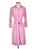J. McLaughlin Checkered-gingham Pink Casual Dress Size S - photo 1