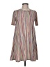 BCBGeneration Stripes Gray Casual Dress Size M - photo 1