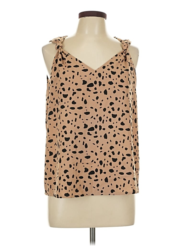 Pre-owned Shein Sleeveless Blouse In Tan