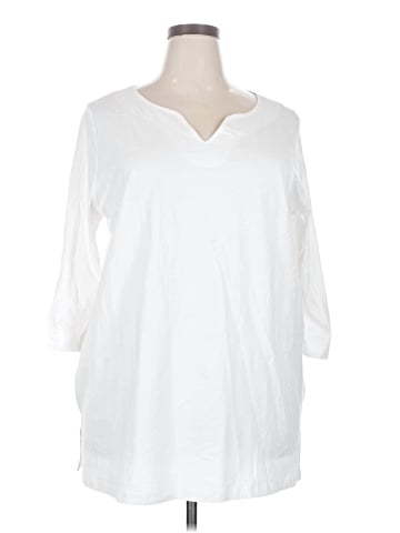 Woman Within 3/4 Sleeve T-Shirt (view 1)