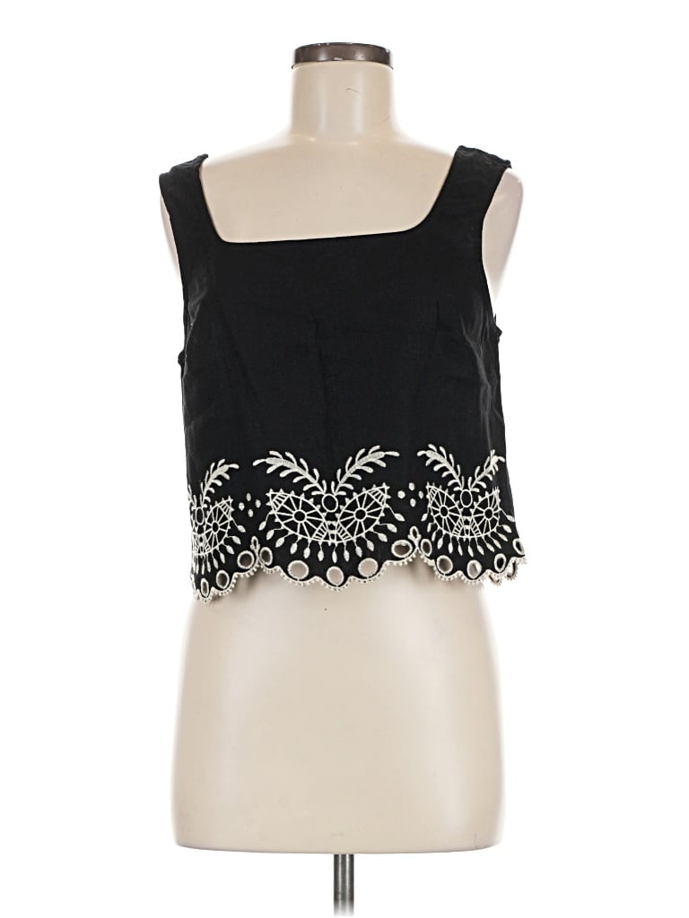 Pre-owned Maison D' Amelie Sleeveless Blouse In Black