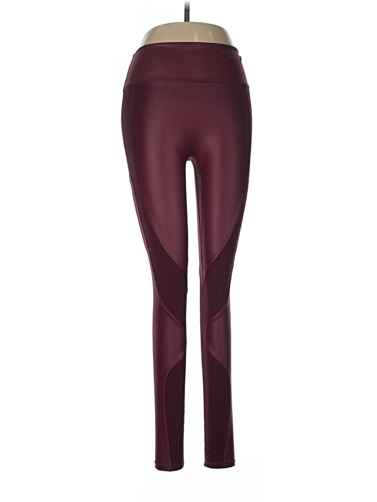 Pre-owned Fabletics Yoga Pants In Burgundy