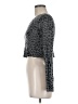 Olivaceous Animal Print Gray Cardigan Size M - photo 5