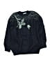 Zara Knitwear Paisley Blue Pullover Sweater Size 9 - photo 1