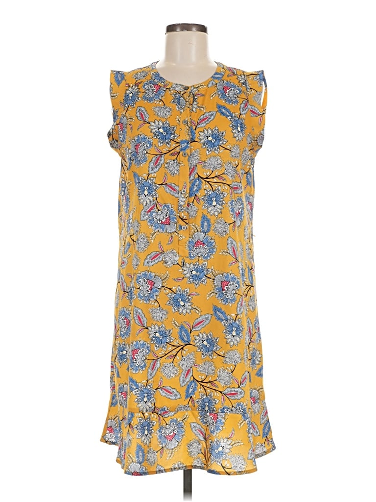 Pre-owned Ann Taylor Loft Casual Dress In Yellow