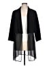 BCBGeneration 100% Polyester Solid Black Coat Size L - photo 1