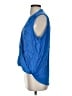 Splendid Blue Sleeveless Blouse Size S - photo 5