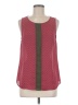 Halogen 100% Polyester Red Sleeveless Blouse Size Med Petite - photo 1