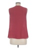 Halogen 100% Polyester Red Sleeveless Blouse Size Med Petite - photo 2