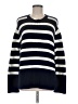 Gap 100% Cotton Stripes Blue Pullover Sweater Size M - photo 1