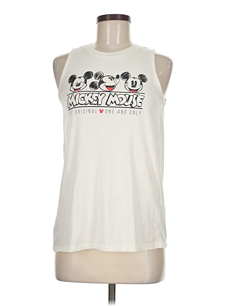 Pre-owned Disney Active Tank Top In Ivory