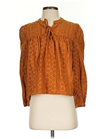 Madewell Eyelet Double-Tie Peasant Top (view 1)