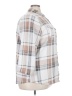 New York Laundry Plaid Ivory 3/4 Sleeve Blouse Size 3X - photo 4