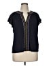 Boden Black Short Sleeve Blouse Size 14 - photo 1