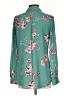 Candie's Floral Teal Long Sleeve Blouse Size S - photo 2