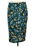 Lularoe Print Teal Casual Skirt Size L - photo 1