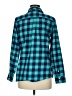 Vineyard Vines Performance Checkered-gingham Teal Long Sleeve Button-Down Shirt Size 6 - photo 2