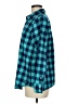 Vineyard Vines Performance Checkered-gingham Teal Long Sleeve Button-Down Shirt Size 6 - photo 5