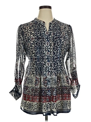 One World Long Sleeve Blouse (view 1)