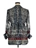 One World Paisley Blue Long Sleeve Blouse Size XL - photo 2
