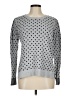 Ann Taylor LOFT Outlet Polka Dots Silver Pullover Sweater Size M - photo 1