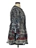 One World Paisley Blue Long Sleeve Blouse Size XL - photo 4