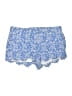 Ann Taylor LOFT 100% Cotton Print Blue Shorts Size 8 - photo 1