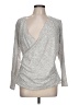 Sundance Silver Long Sleeve Top Size XL - photo 1