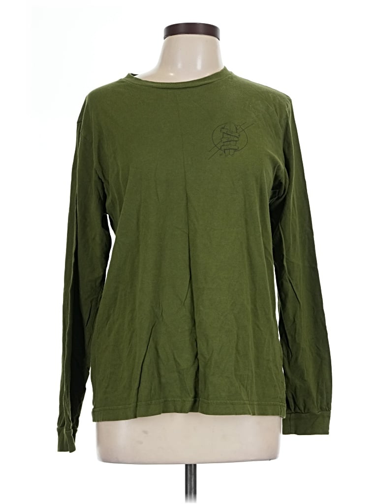 Pre-owned Assorted Brands Long Sleeve T-shirt In Green