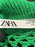 Zara 100% Acrylic Green Short Sleeve Blouse Size S - photo 7