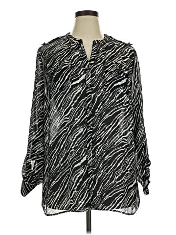 Sag Harbor Long Sleeve Blouse (view 1)