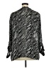 Sag Harbor 100% Polyester Animal Print Silver Long Sleeve Blouse Size 1X - photo 2