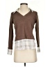 A. Byer Plaid Brown Pullover Sweater Size S - photo 1