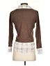 A. Byer Plaid Brown Pullover Sweater Size S - photo 2