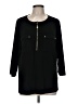 T Tahari Black Long Sleeve Blouse One size - photo 1