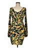 S-Twelve Print Yellow Cocktail Dress One size - photo 1
