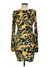 S-Twelve Print Yellow Cocktail Dress One size - photo 2