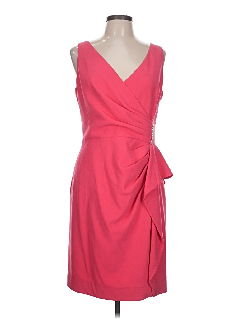 Pre-owned Teri Jon Cocktail Dress In Pink
