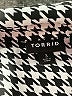 Torrid 100% Polyester Houndstooth Silver Long Sleeve Blouse Size 3X Plus (3) - photo 7
