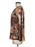 New Directions 100% Polyester Animal Print Brown Long Sleeve Blouse Size M (petite) - photo 5
