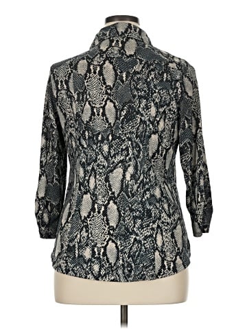DressBarn 3/4 Sleeve Button-Down Shirt (view 2)