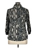 DressBarn Animal Print Gray 3/4 Sleeve Button-Down Shirt Size XL - photo 2