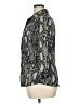 DressBarn Animal Print Gray 3/4 Sleeve Button-Down Shirt Size XL - photo 5