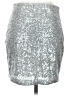 Express Metallic Silver Formal Skirt Size S - photo 2