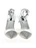 Nine West Metallic Silver White Heels Size 11 - photo 2